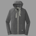 Sueded Cotton Blend Full Zip Hoodie