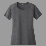 Women's PosiCharge ® Tri Blend Wicking Scoop Neck Raglan Tee