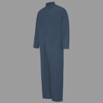 Men's Extended Sizes Button-Front Cotton Coveral