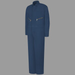 Men's Extended Sizes Zip-Front Cotton Coverall