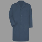 Unisex Extended Sizes Button Front Lab Coat