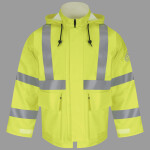 Men's Hi-Visibility Flame-Resistant Rain Jacket
