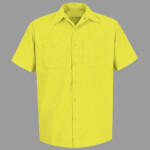 Men's Tall Enhanced Visibility Short Sleeve Work Shirt