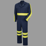 Men's Enhanced Visibility Action Back Coverall