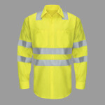 Men's Tall Enhanced & Hi-Visibility Long Sleeve Work Shirt