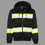 Men's EV Series® Enhanced Visibility Full-Zip Hooded Sweatshirt