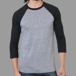 Unisex Triblend Three-Quarter Sleeve Raglan T-Shirt