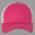 Contrast-Stitch Mesh-Back Cap