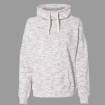 Women’s Mélange Fleece Cowl Neck Sweatshirt