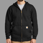 Midweight Hooded Zip Front Sweatshirt