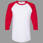 Premium Blend Ringspun Three-Quarter Sleeve Raglan Baseball T-Shirt