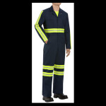 Men's Tall Enhanced Visibility Action Back Coverall