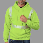 Unisex USA-Made High Visibility Hooded Sweatshirt