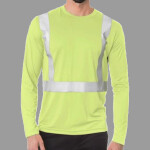 Men's USA-Made Hi-Visibility Long Sleeve Performance T-Shirt