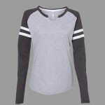 Women's Fine Jersey Mash Up Long Sleeve T-Shirt