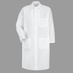 Unisex Butcher Coat with Exterior Chest Pocket