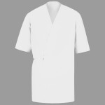 Men's Collarless Poplin Butcher Wrap