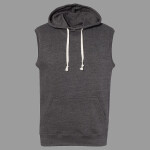 Men's Triblend Sleeveless Hooded Sweatshirt