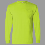 Unisex USA-Made 50/50 Long Sleeve Pocket T-Shirt