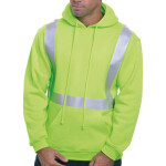 Unisex USA-Made Hi-Visibility Hooded Sweatshirt