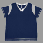 Women's Curvy Lace Up Fine Jersey Tee