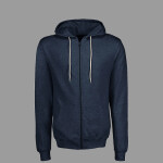 Unisex Retro Heather Full-Zip Hooded Sweatshirt