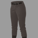 Girls' Fastpitch Softball Pants with Belt Loops