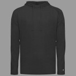 Men's Tri-Blend Surplice Hooded Long Sleeve T-Shirt
