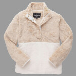 Unisex Fuzzy Half-Snap Fleece Pullover