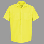 Men's Enhanced Visibility Short Sleeve Work Shirt
