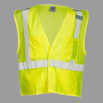 Unisex 4 Pocket Hook-and-Loop Mesh Vest