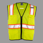 Unisex 6 Pocket Contrast Class 2 Vest