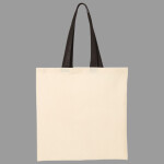 Economical Tote with Contrast-Color Handles