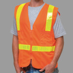 Unisex USA-Made ANSI Solid Surveyor's Vest Class 2
