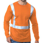 Men's USA-Made 50/50 Hi-Visibility Long Sleeve T-Shirt