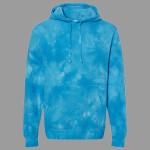 Unisex Midweight Tie-Dyed Hooded Sweatshirt