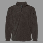 Unisex Boundary Shag Frosty Sherpa Quarter-Zip Pullover