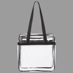 Clear Tote with Zippered Top