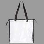 Clear Zippered Tote with Full Gusset