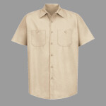 Men's Tall Industrial Short Sleeve Work Shirt