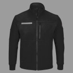 Men's Zip Front Fleece Jacket-Cotton /Spandex Blend
