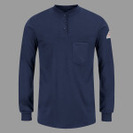 Women's Long Sleeve Tagless Henley Shirt