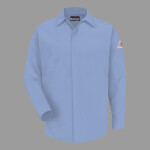 Men's Concealed-Gripper Pocketless Work Shirt