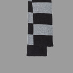 Rugby-Striped Knit Scarf