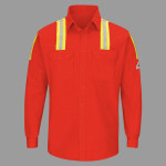 Men's Tall Enhanced Visibility Long Sleeve Uniform Shirt