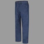 Men's Extended Sizes Flame Resistant Classic Fit Pre-Washed Denim Jean