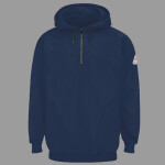 Men's Tall Flame Resistant Quarter-Zip Hooded Sweatshirt