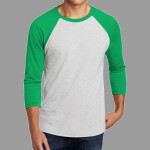 Adult Tri Blend 3/4 Sleeve Raglan Tee