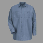 Men's Tall Industrial Long Sleeve Work Shirt