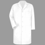 Unisex Tall Button Front Lab Coat